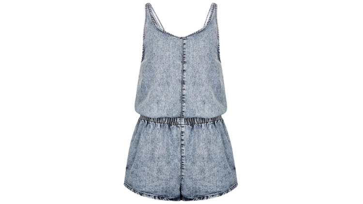 10. MOTO Acid Denim Playsuit