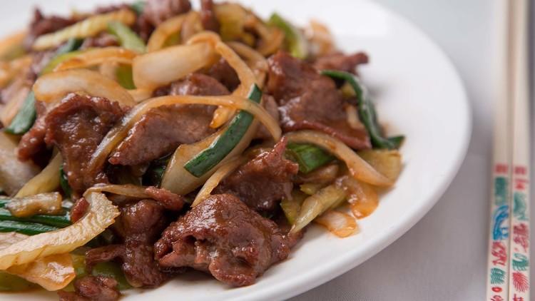 Mongolian beef at Shanghai Diamond Garden