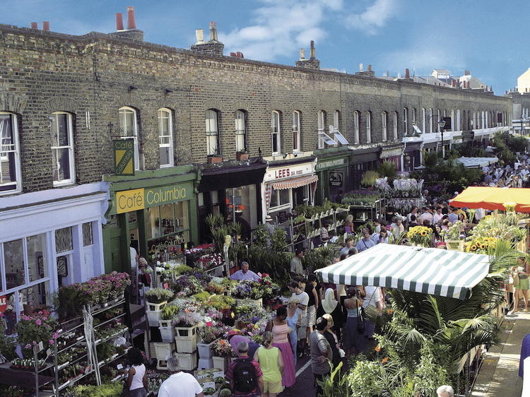 Buy some gorgeous blooms at Columbia Road Flower Market, £3-£5