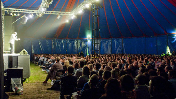 comedy tent, festival