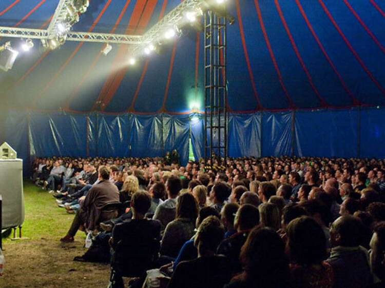 comedy tent, festival