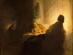 Rembrandt, 'Les Pèlerins d'Emmaüs', c.1628
