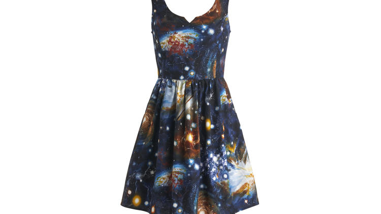 Fervour cosmic-print dress, $75, at Modcloth pop-up
