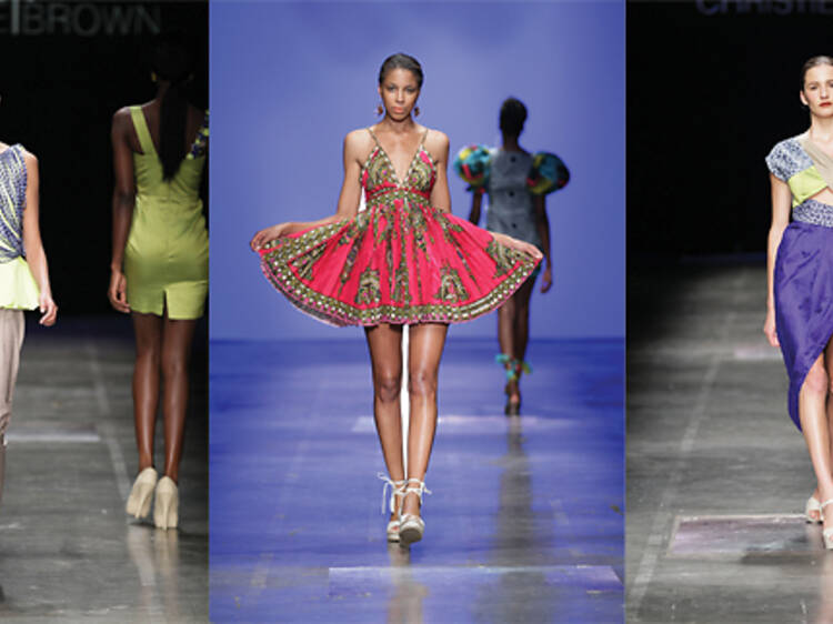 Christie Brown on the catwalk, Ghana, Accra, fashion