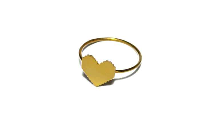 Pixel on sale heart ring