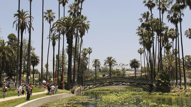 Echo Park Lake (as seen in ‘Chinatown’)