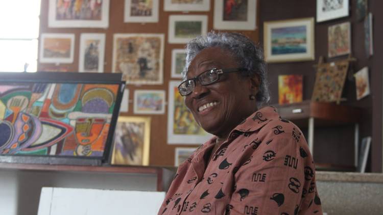 Frances Ademola at her Loom gallery, Accra, Ghana