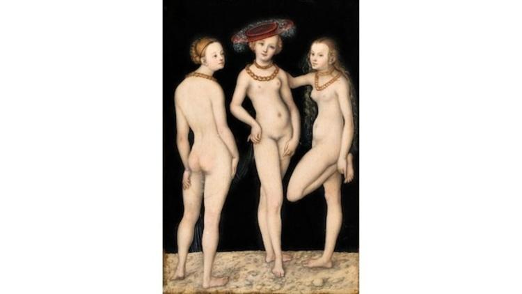 Louvre : 'Les Trois Grâces' de Lucas Cranach