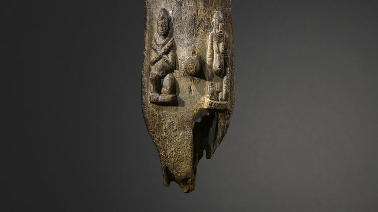 Statue anthropomorphe (détail), c. Xe siècle / © musée du quai Branly / Photo : Hughes Dubois