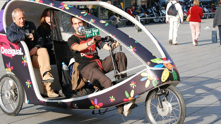 Inténtalo con un conductor de Rickshaw 