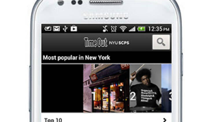 Time Out New York app for Android