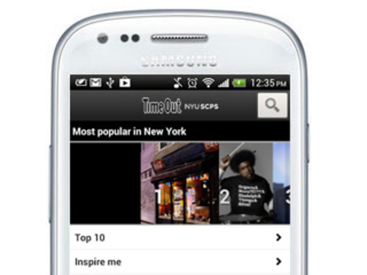 Time Out New York app for Android
