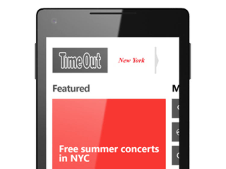 Time Out New York app for Windows