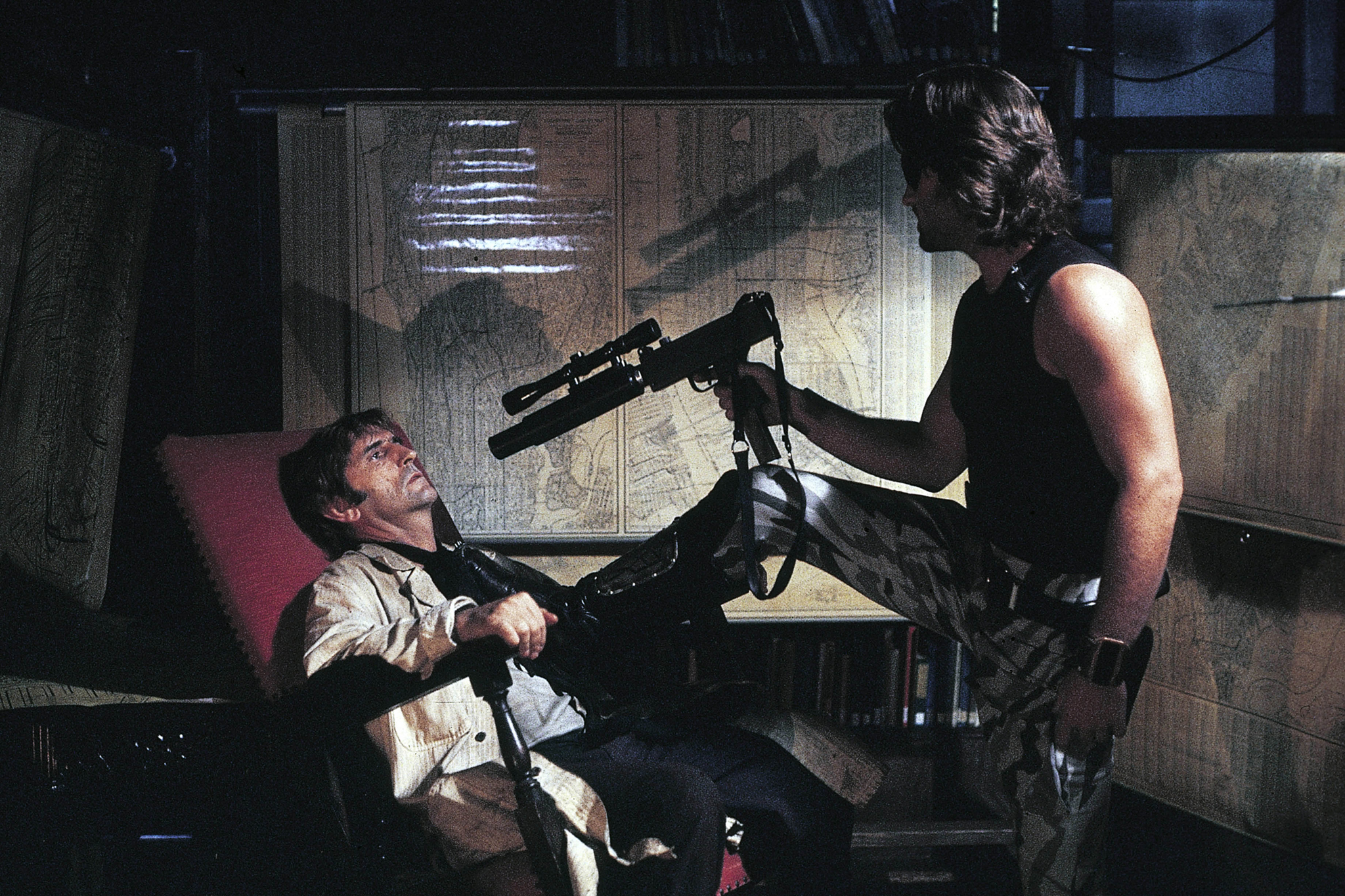 Escape from New York (Original photograph of John Carpenter and Kurt  Russell on the set of the 1981 film) by John Carpenter (director,  screenwriter); Nick Castle (screenwriter); Kurt Russell, Lee Van Cleef