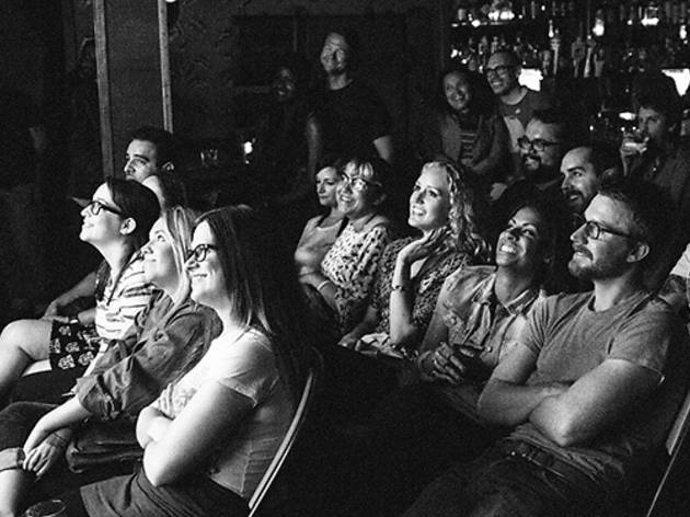 The Super Serious Show Crowd at the Super Serious Show at the Virgil.