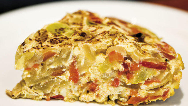 Tortilla paisana (Precio del plato: 4,80 €)