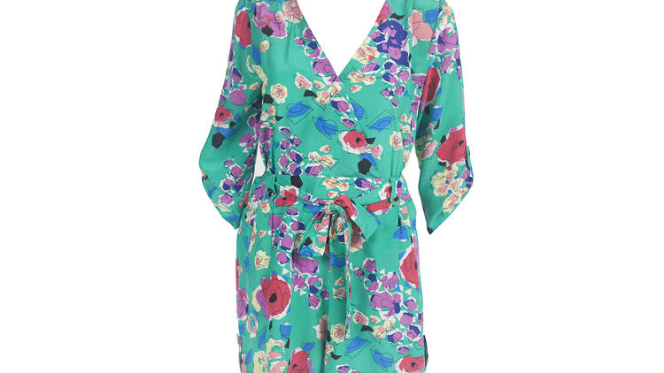 Yumi Kim floral romper, $118 (was $198), at Darling