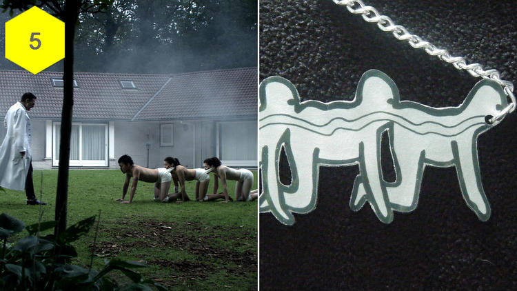 'The Human Centipede' necklace