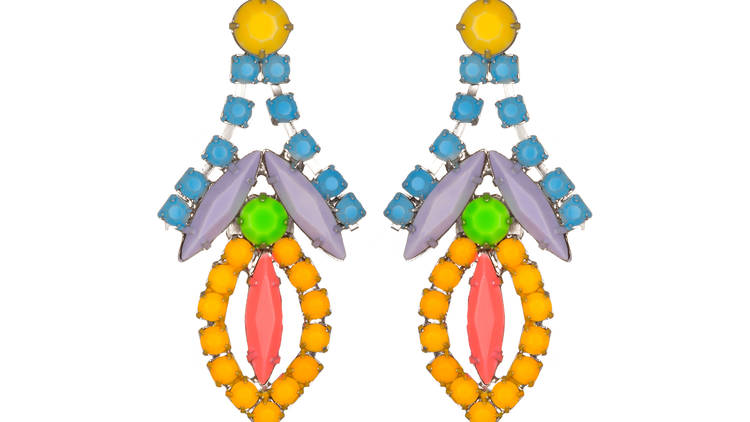 Tom Binns earrings, $225 (were $375), at Charm & Chain