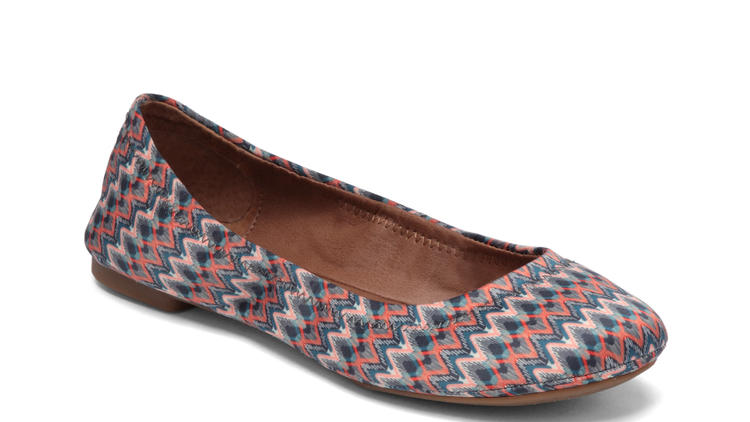 aztec print loafers