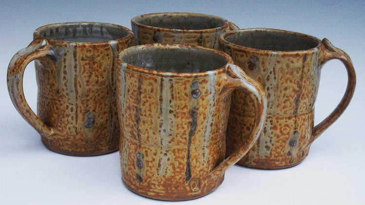 Tom Homann stoneware mugs, $27 each, at Crafts on Columbus