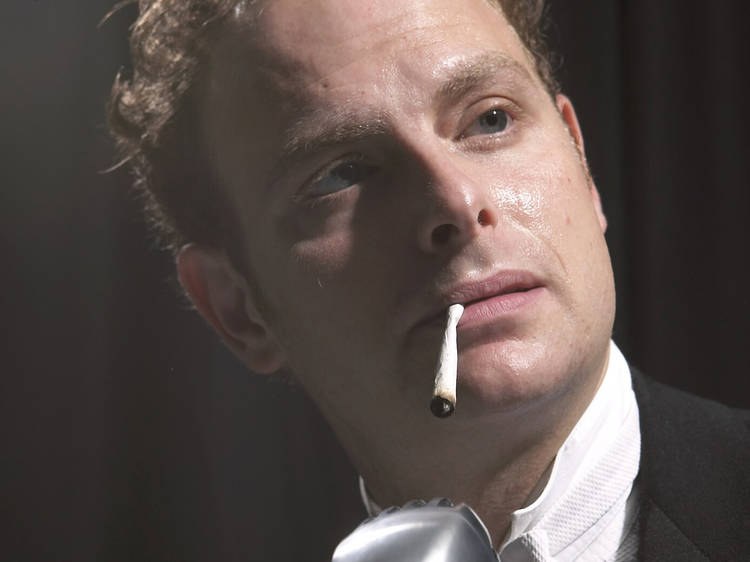 The performer: Jake Broder in <em>His Royal Hipness Lord Buckley</em>