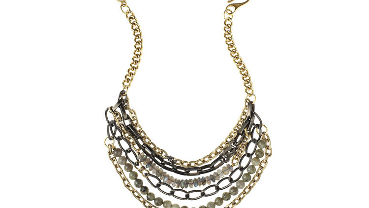 Paige Novick multistrand stone necklace, $150 (was $425)