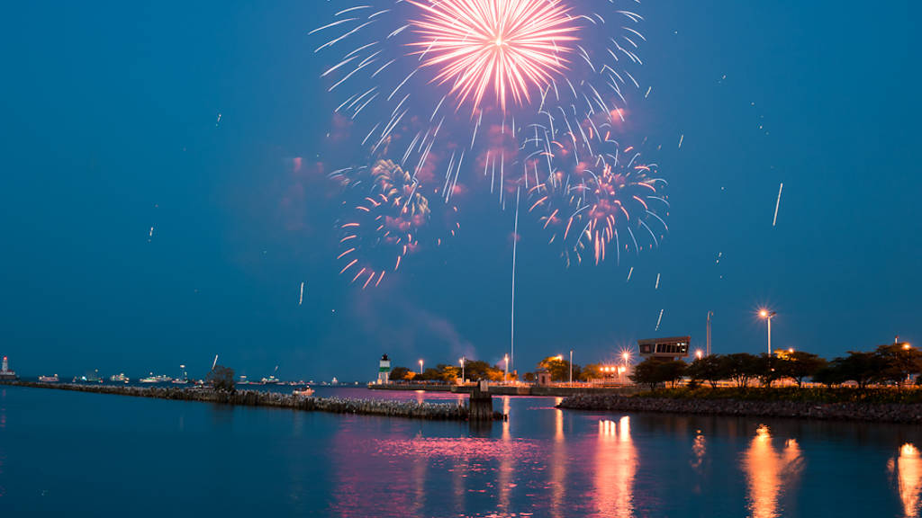 Fourth of July Fireworks at Navy Pier Photos