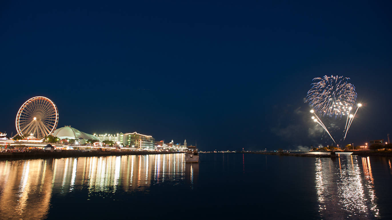 Fourth of July Fireworks at Navy Pier Photos