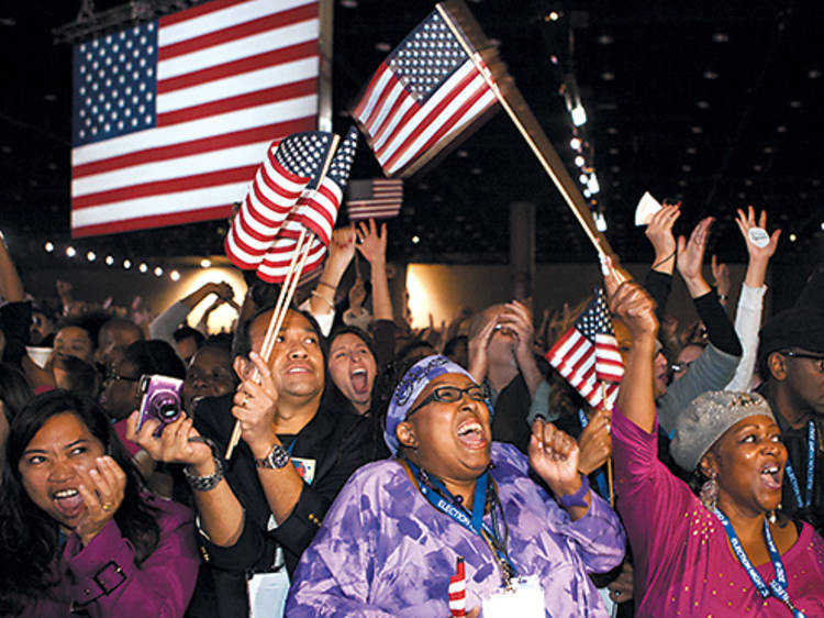 Celebs and politicians at the Obama reelection victory party in Chicago