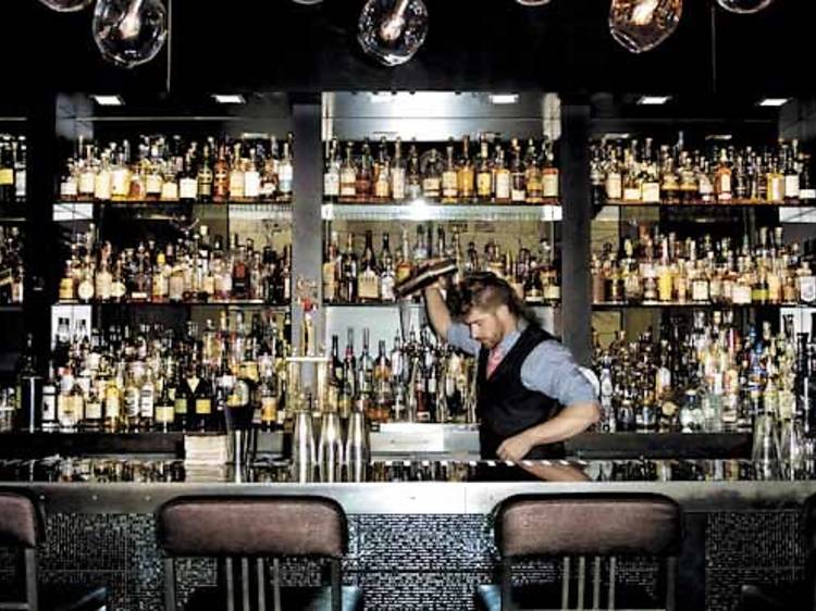 Sable Kitchen and Bar head bartender Mike Ryan shakes up a drink.