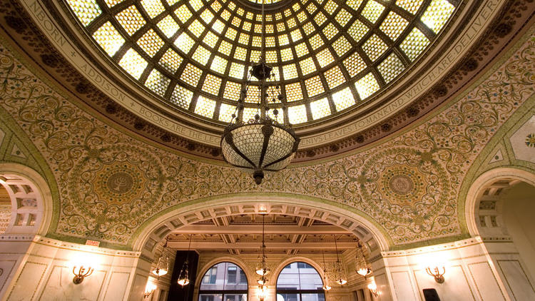 Make a pit stop at the Chicago Cultural Center