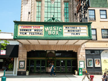 Watch a movie at the Music Box Theatre Watch a movie at the Music Box Theatre