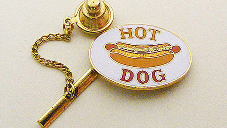 Hot Dog Mustard Charm Keychain Clay Food Summer Condiments