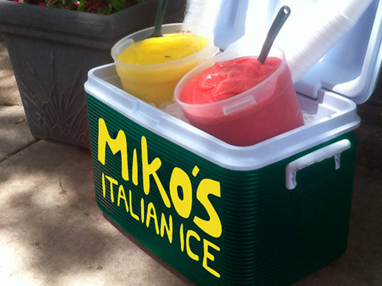 Get brain freeze at Miko's Italian Ice