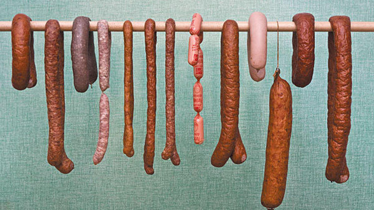 Different types deals of sausage