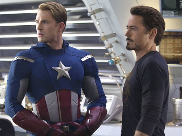 SUPEREGOS Expect some tension between Evans and Downey Jr. in next summer's... SUPEREGOS Expect some tension between Evans and Downey Jr. in next summer's...