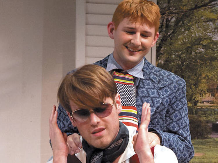 Jay Worthington and Kenny Mihlfried in Cloud 9 at the Gift Theatre