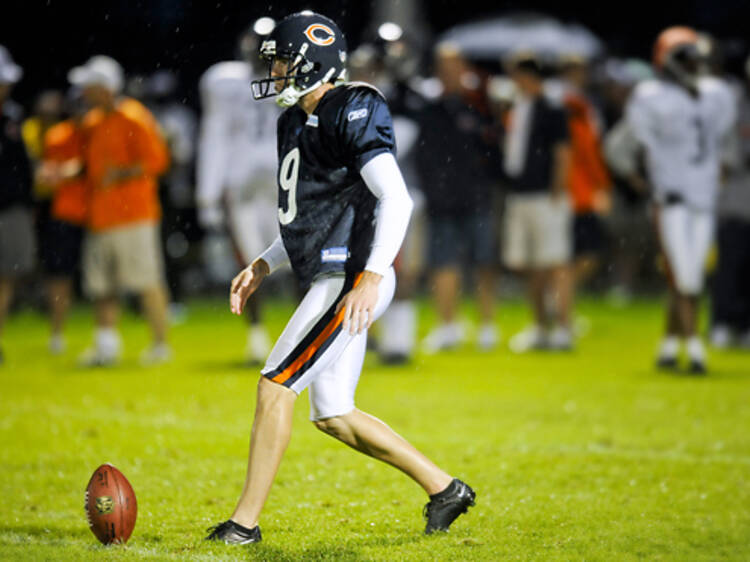 Chicago Bears kicker Robbie Gould at Bears Training Camp