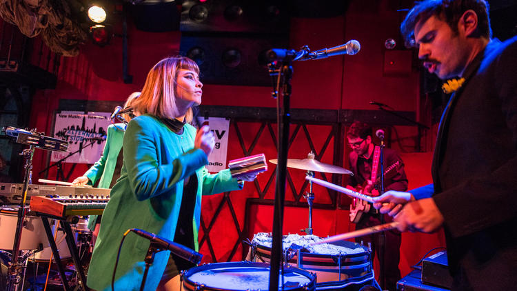 Lucius performs at Rockwood Music Hall for CMJ Music Marathon