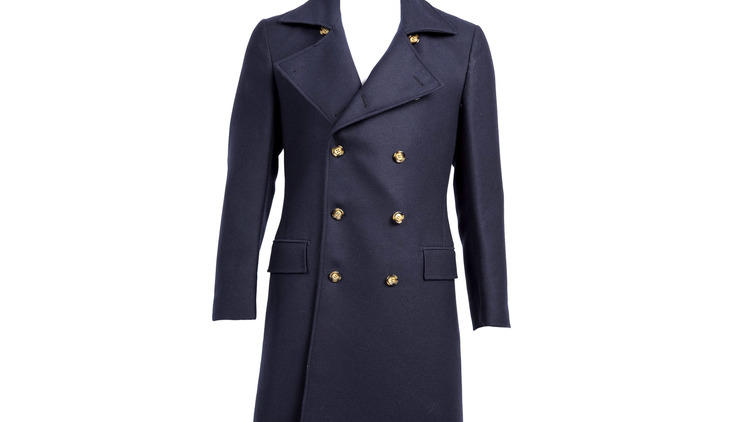 Suitsupply wool-silk peacoat, $569