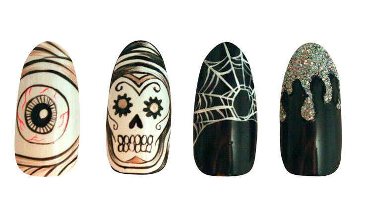 Lady Fancy Nails Halloween nail art, $35 (was $60), at Swords-Smith