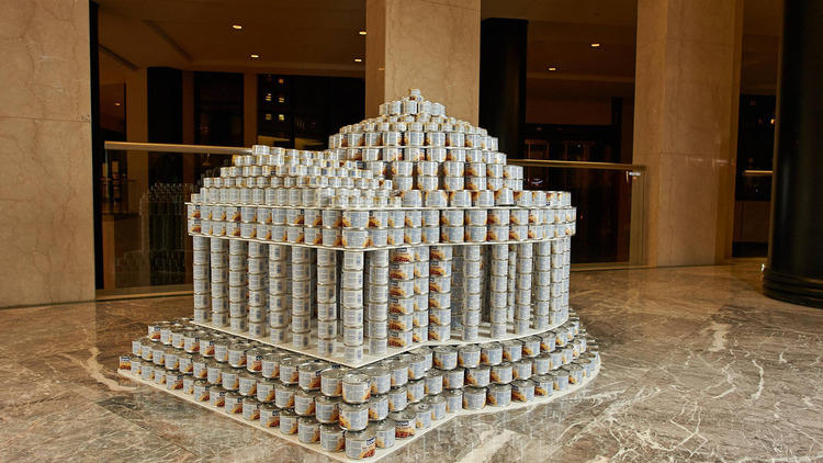 Photograph: Canstruction New York and Kevin Wick Photography