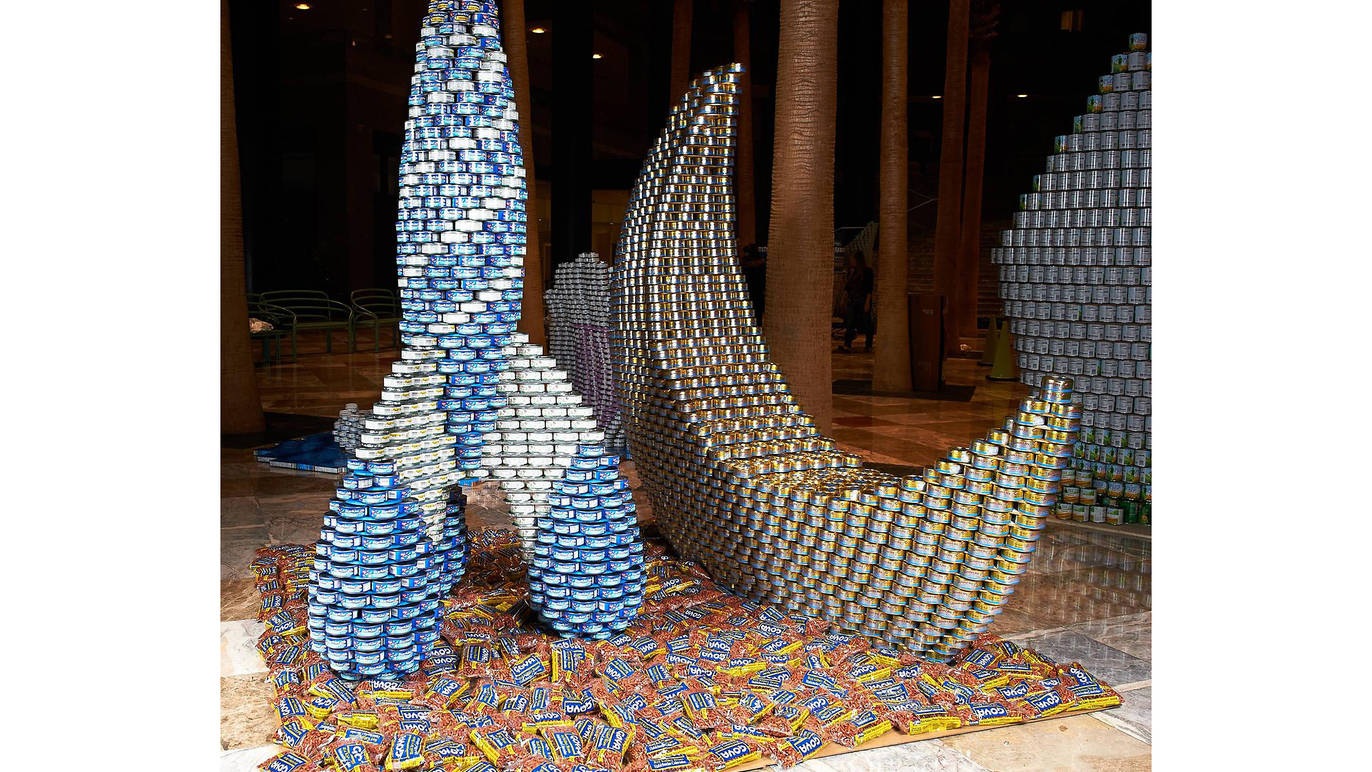 Canstruction is coming back to NYC's Brookfield Place this November