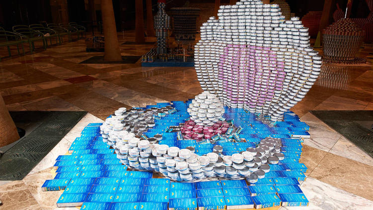 Photograph: Canstruction New York and Kevin Wick Photography