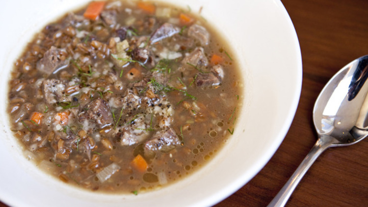 Short-rib soup at Runner & Stone