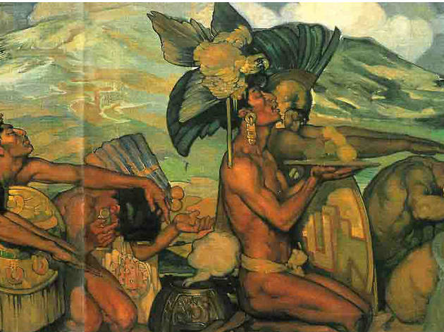Detalle de Nuestros dioses, de Saturnino Herrán Detalle de Nuestros dioses, de Saturnino Herrán