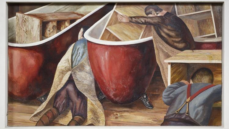 Stanley Spencer ('Washing Lockers')