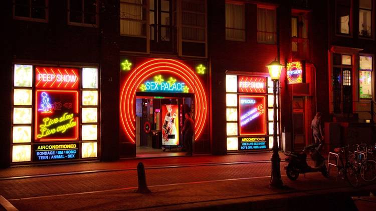 Casa Rosso, Nightlife, Red Light District, Amsterdam, Netherlands