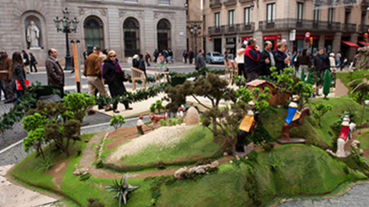 Pesebre de la plaza de Sant Jaume